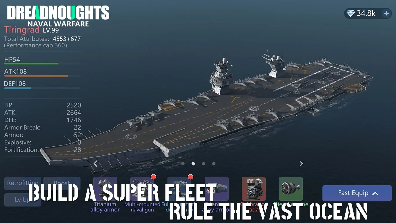 Dreadnoughts- Naval Warfare screenshot 1