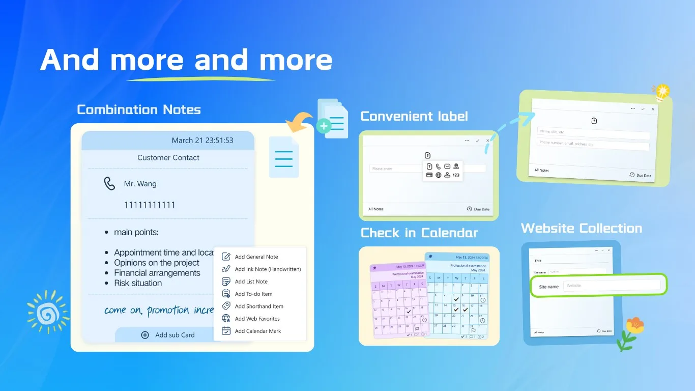 eBlu Sticky Notes HD screenshot 2