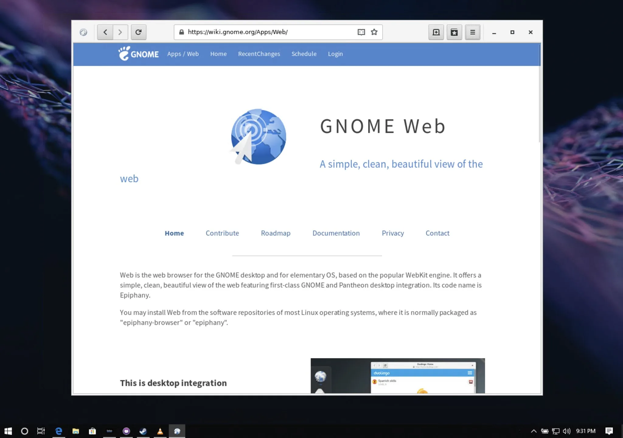 Fedora Remix for WSL screenshot 1
