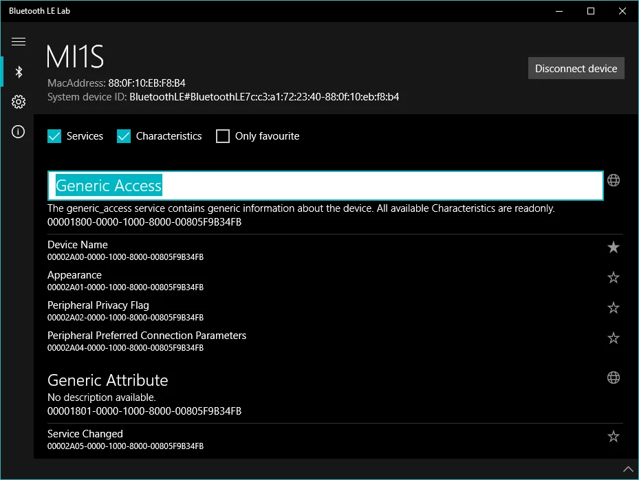 Bluetooth LE Lab screenshot 3