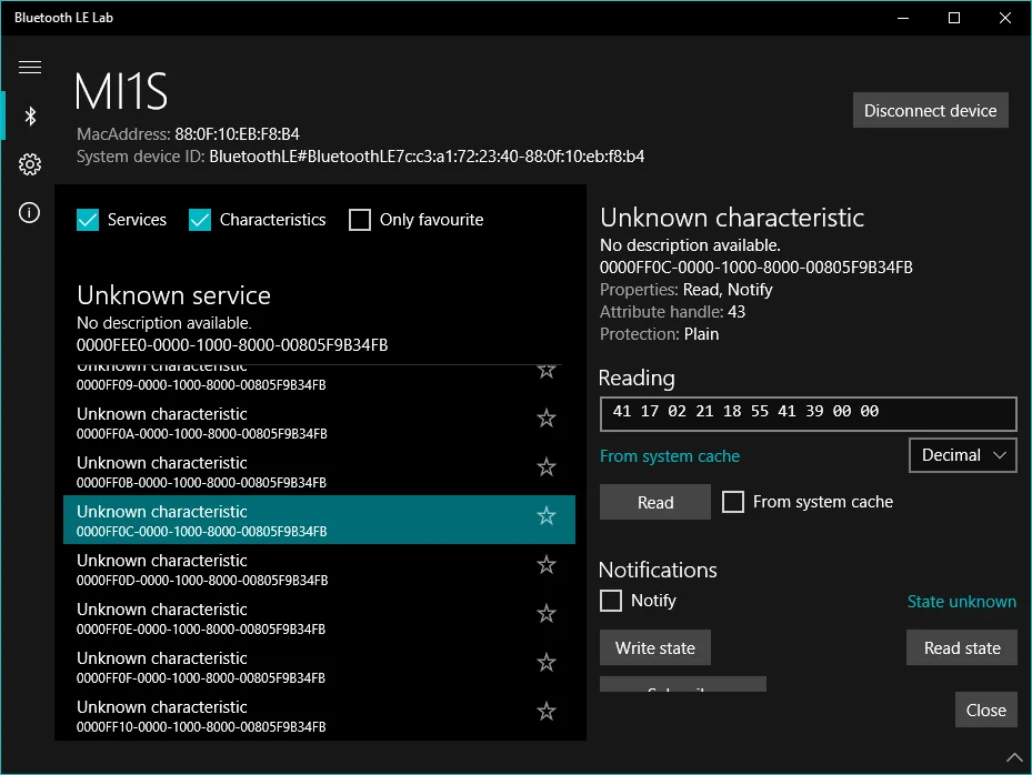 Bluetooth LE Lab screenshot 5