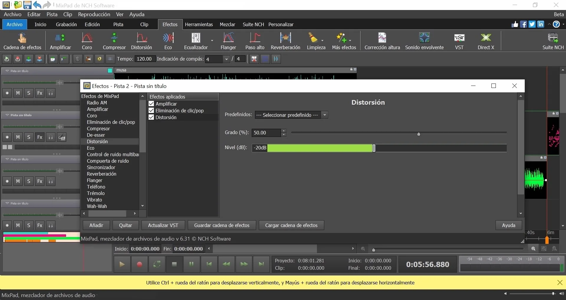 MixPad, mezclador multipista screenshot 4