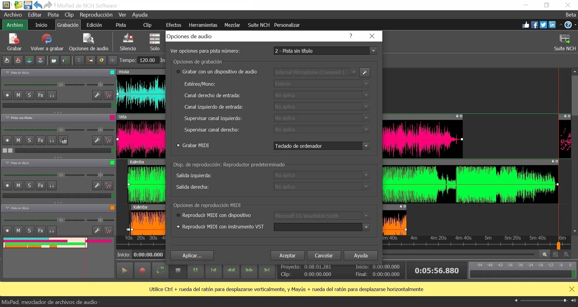 MixPad, mezclador multipista screenshot 5