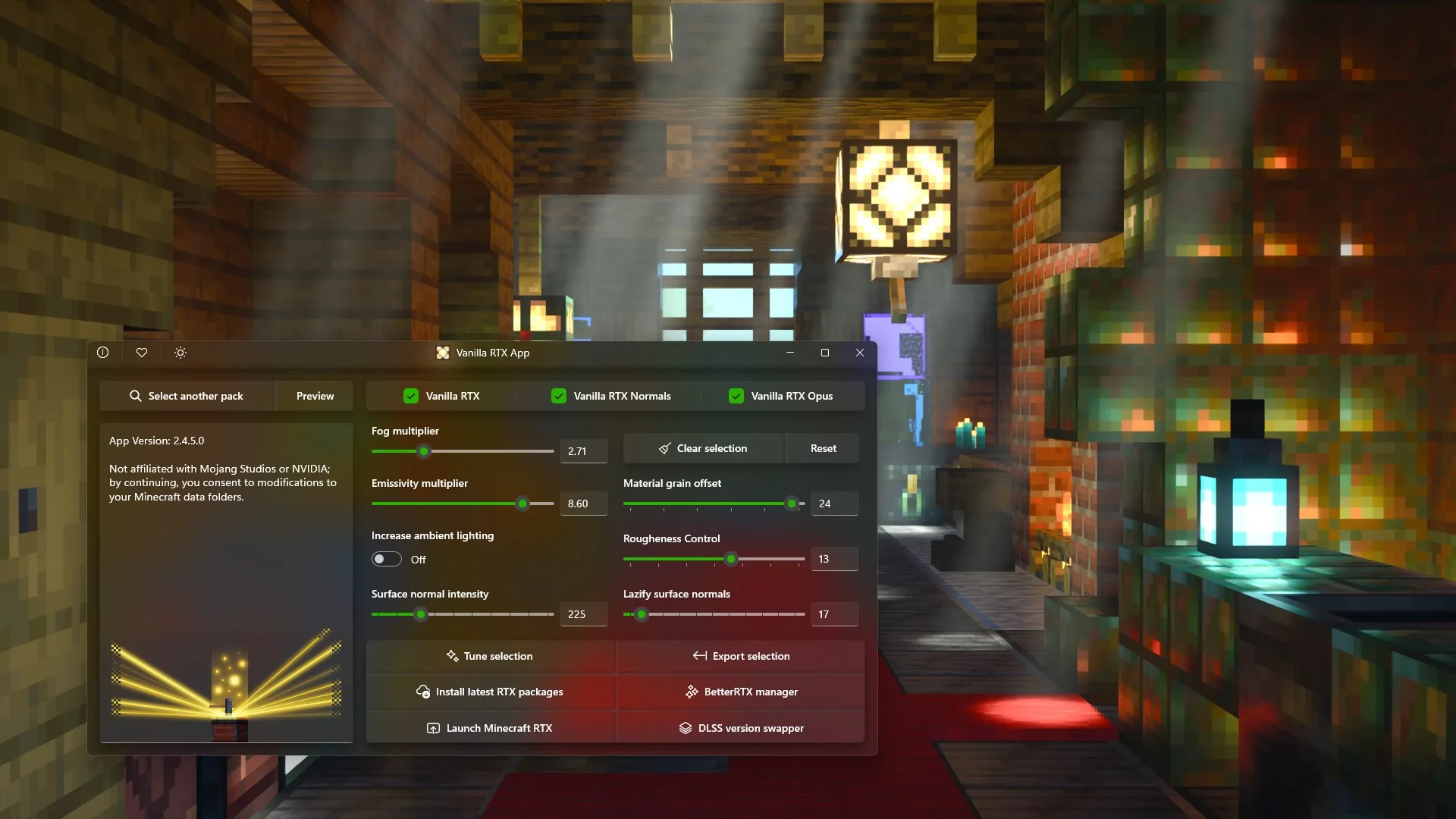 Vanilla RTX App screenshot 1