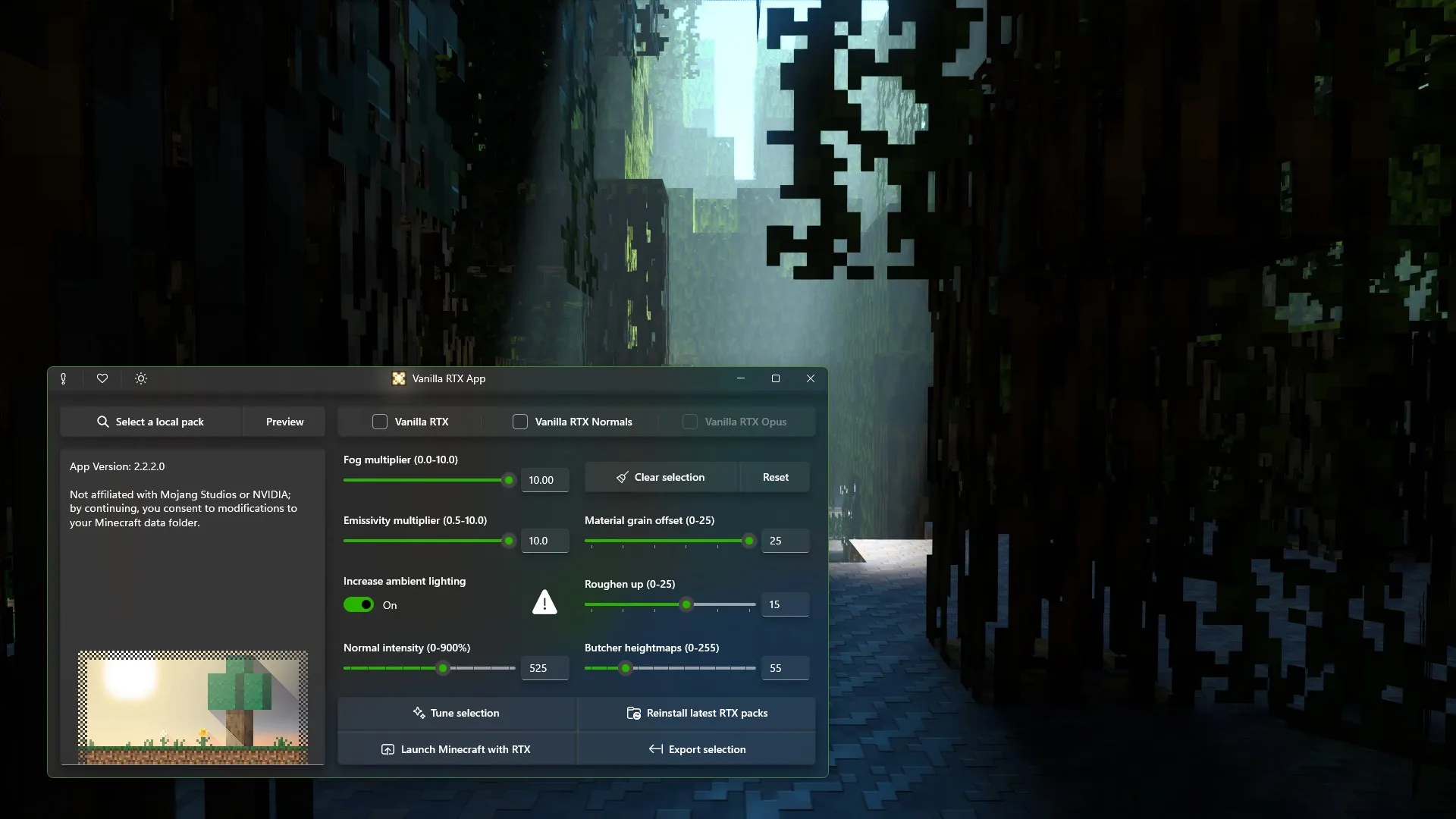 Vanilla RTX App screenshot 4