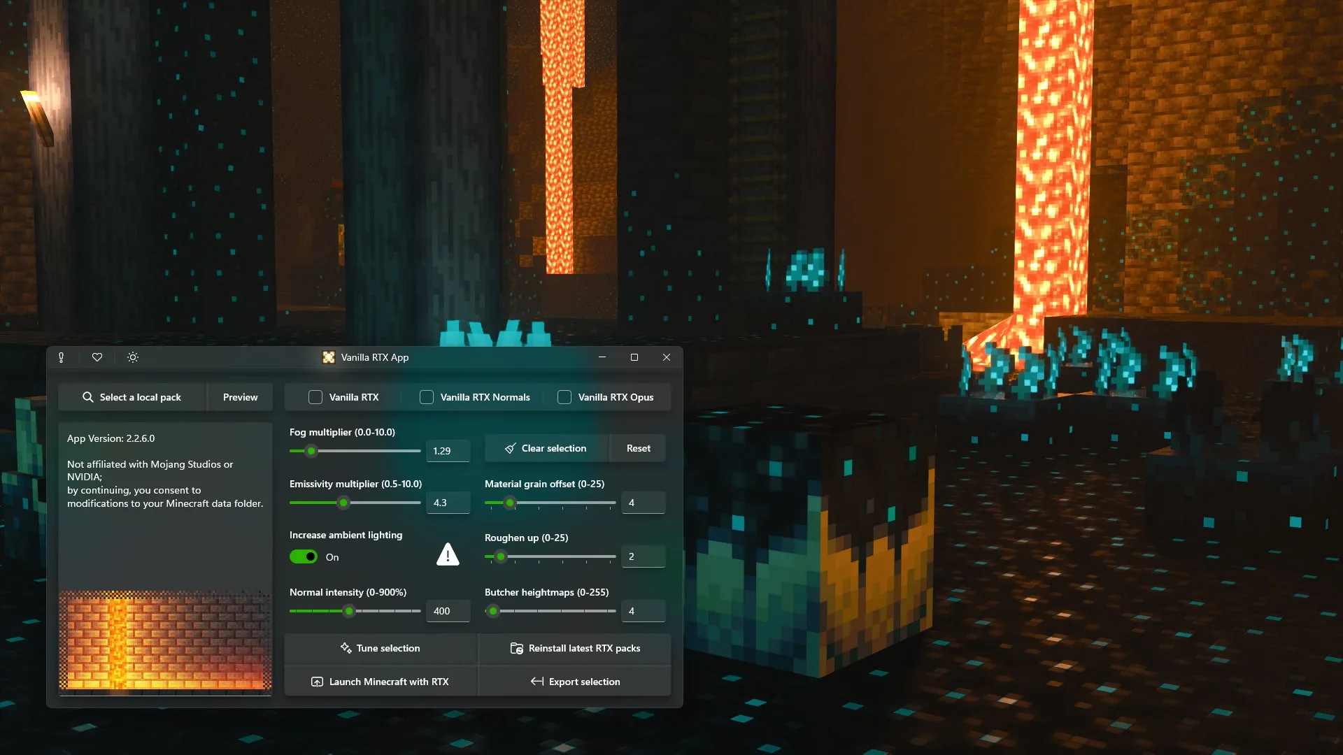 Vanilla RTX App screenshot 5