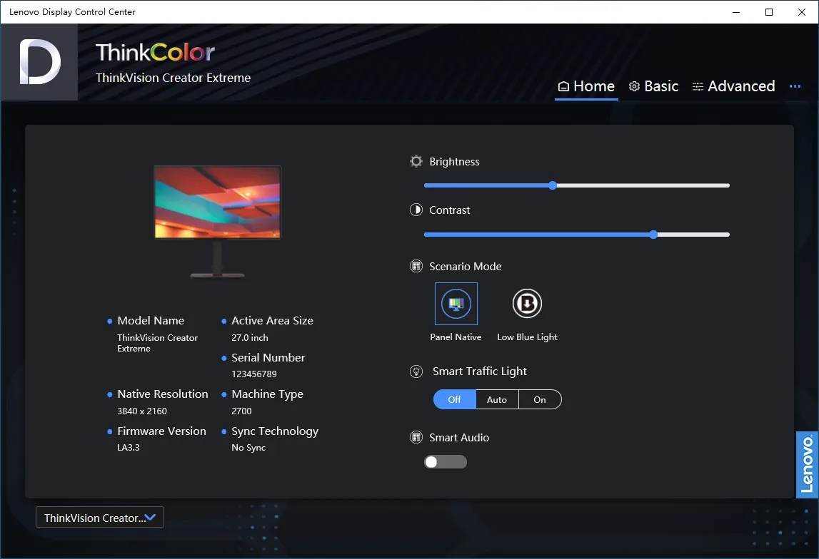 Lenovo Display Control Center screenshot 1