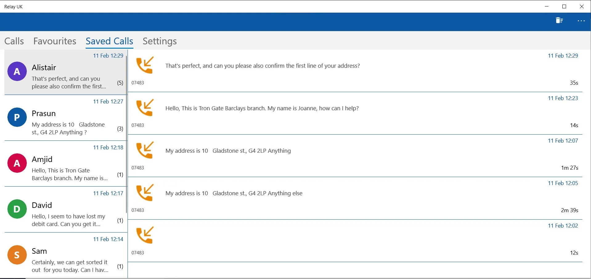 Relay UK screenshot 5