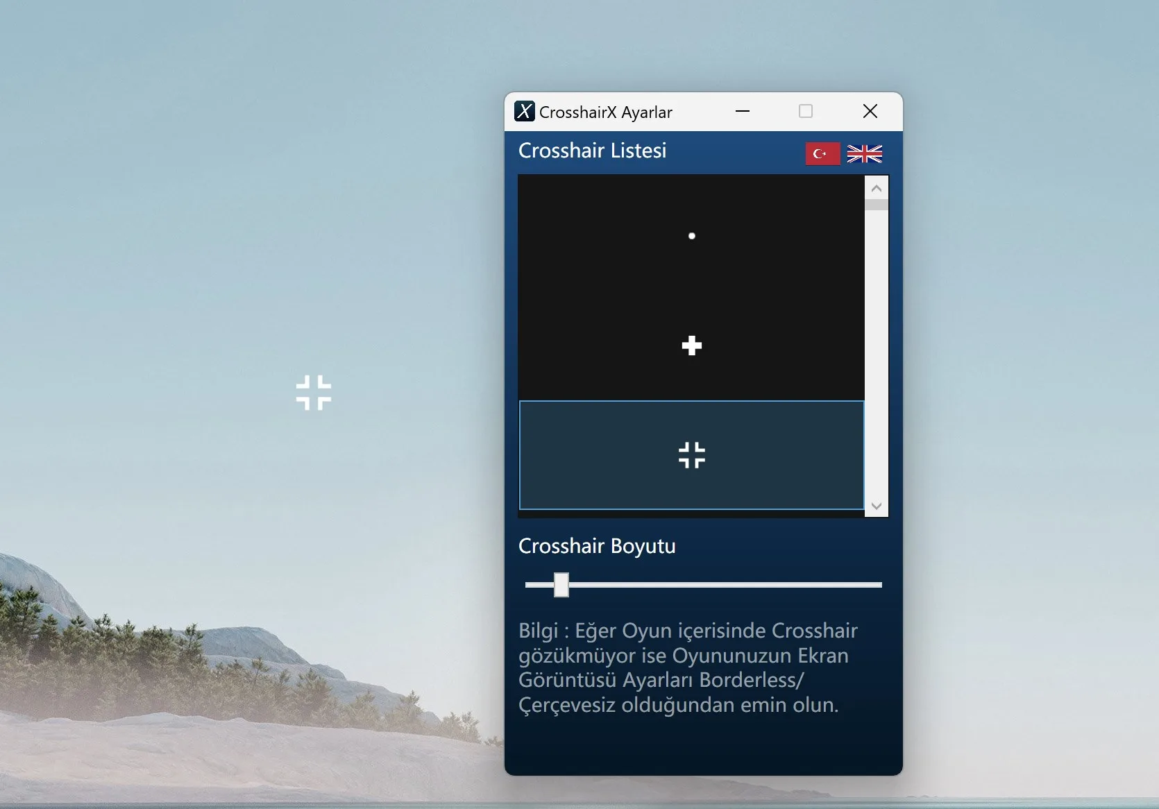 CrosshairX-CustomGameCrosshair screenshot 1