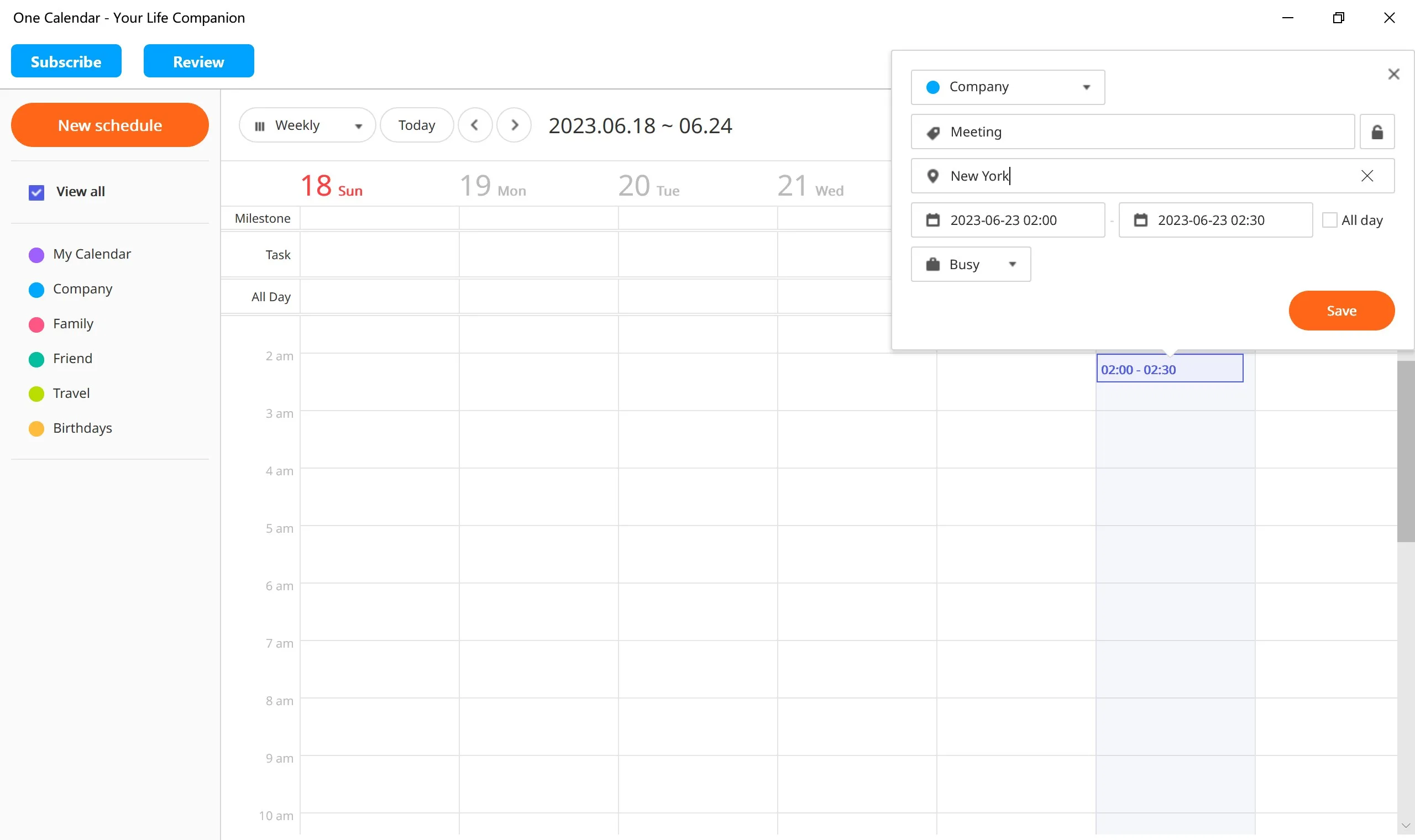 One Calendar - Your Life Companion screenshot 2
