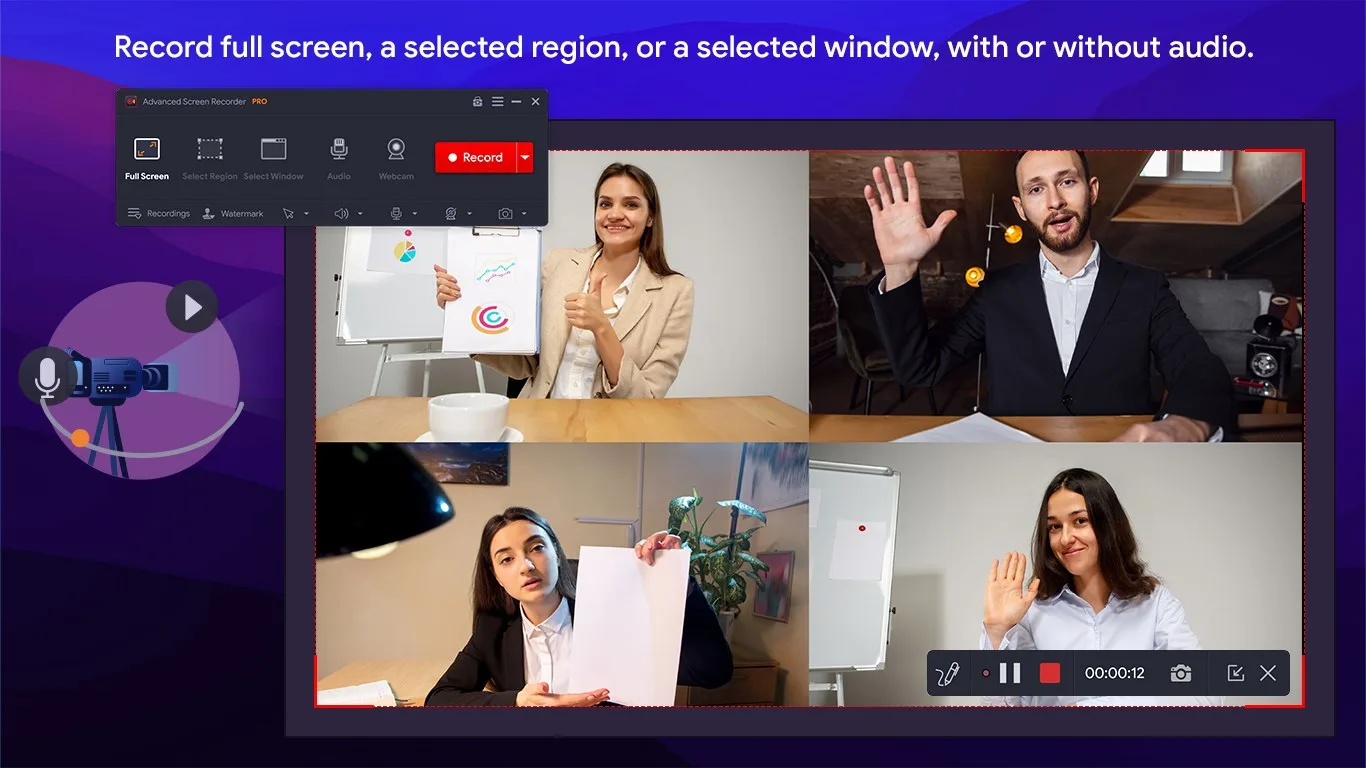 Advanced Screen Recorder screenshot 1