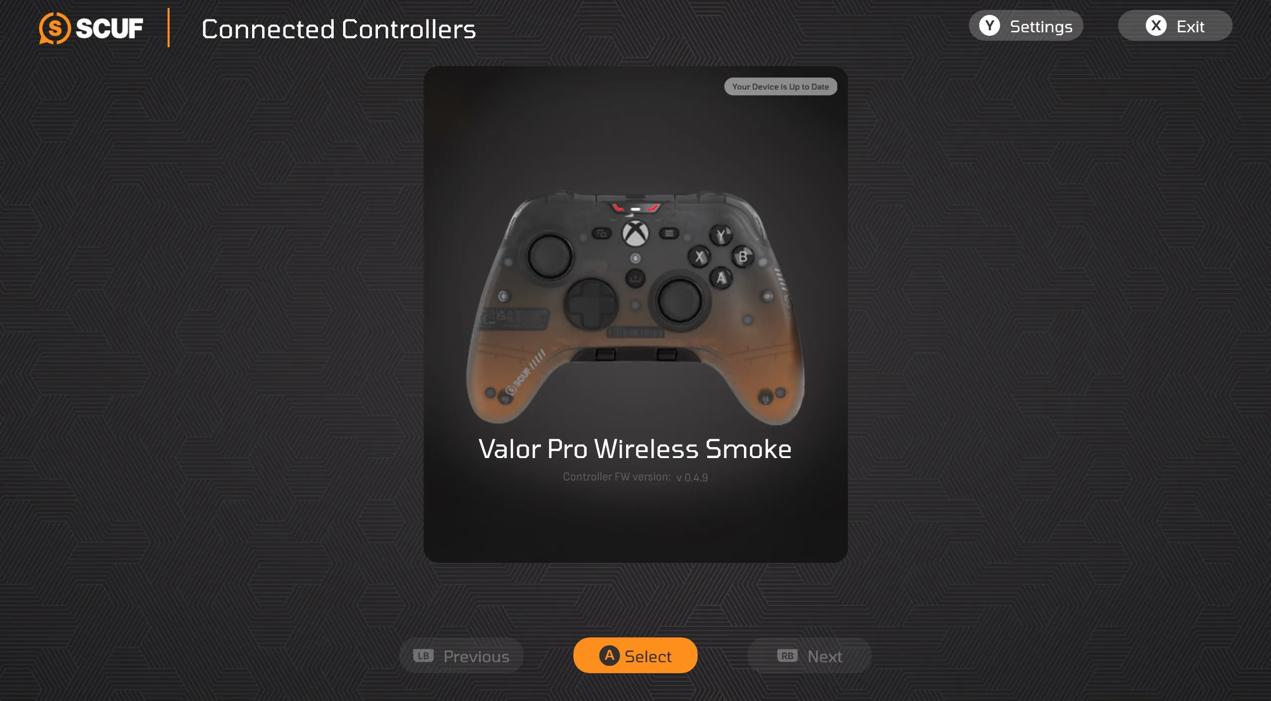 SCUF Valor Pro Companion App screenshot 1