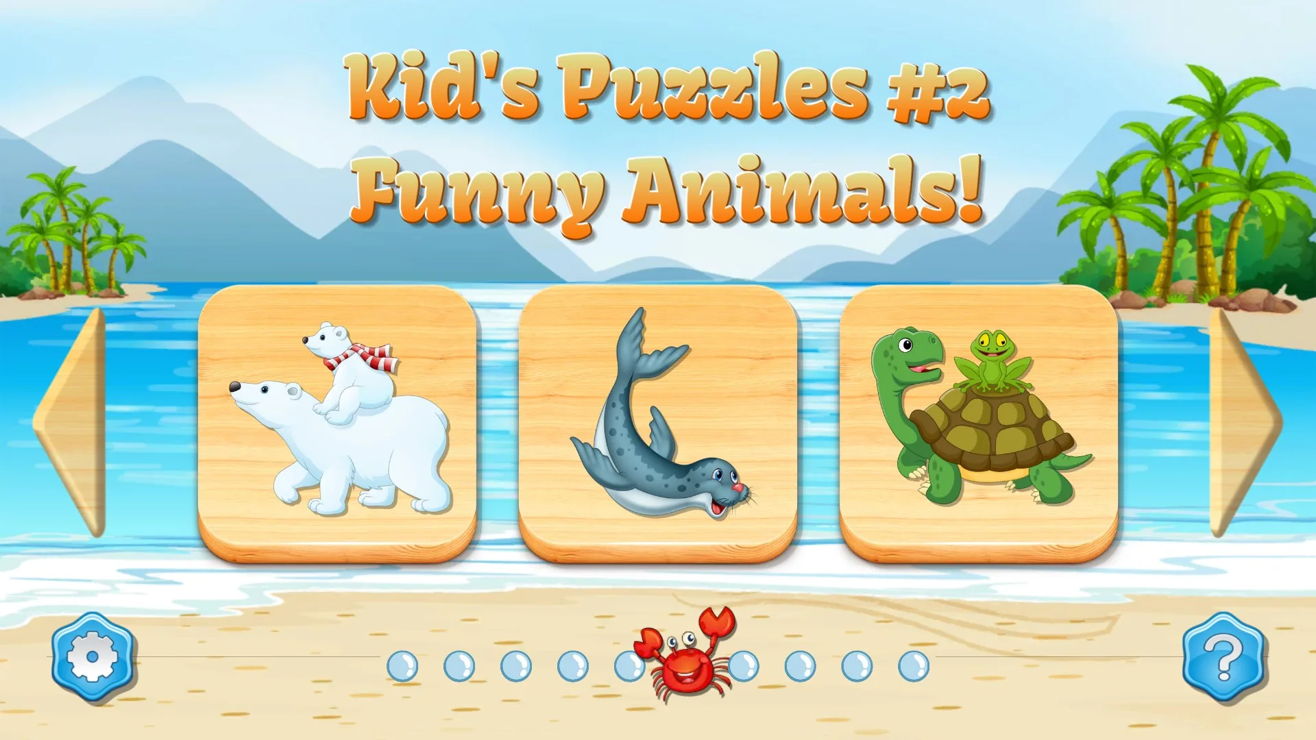 Kids Puzzles, Funny Animals #2 (full game) screenshot 1