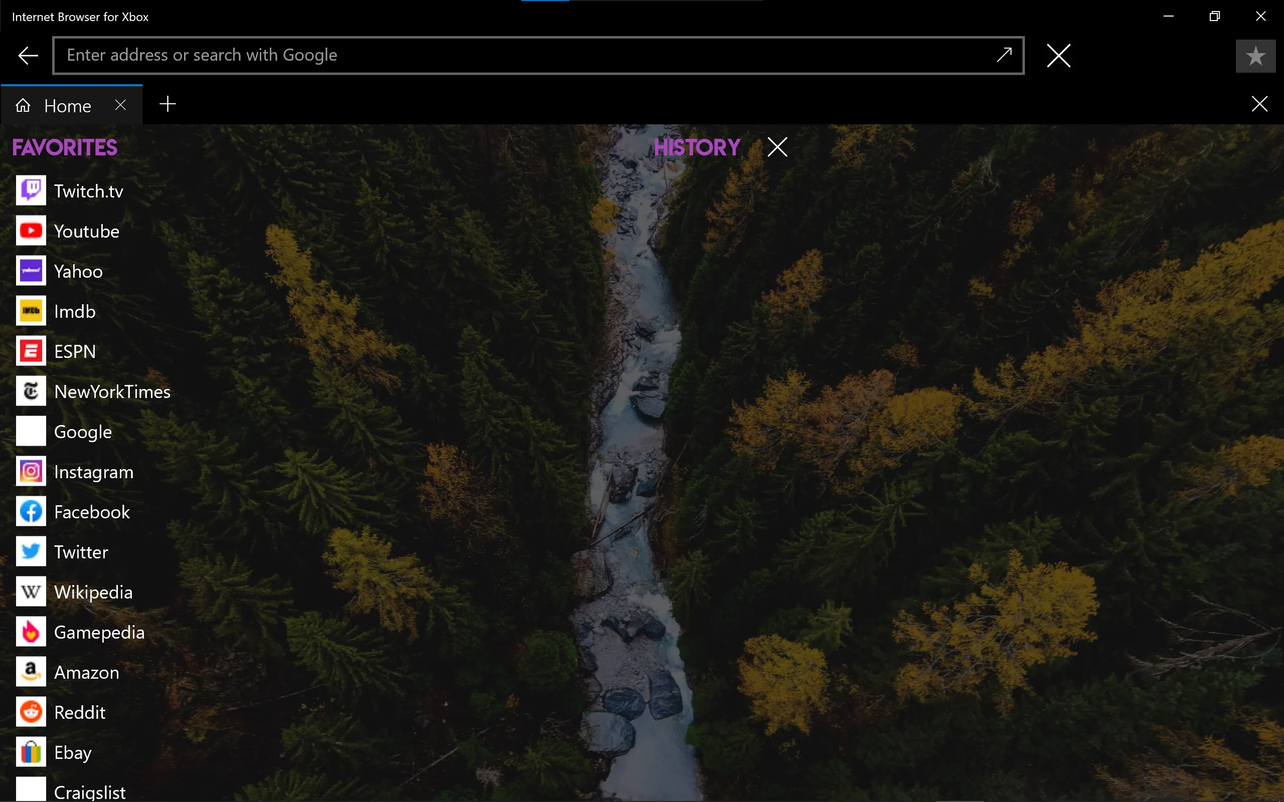 www Web Browser screenshot 1