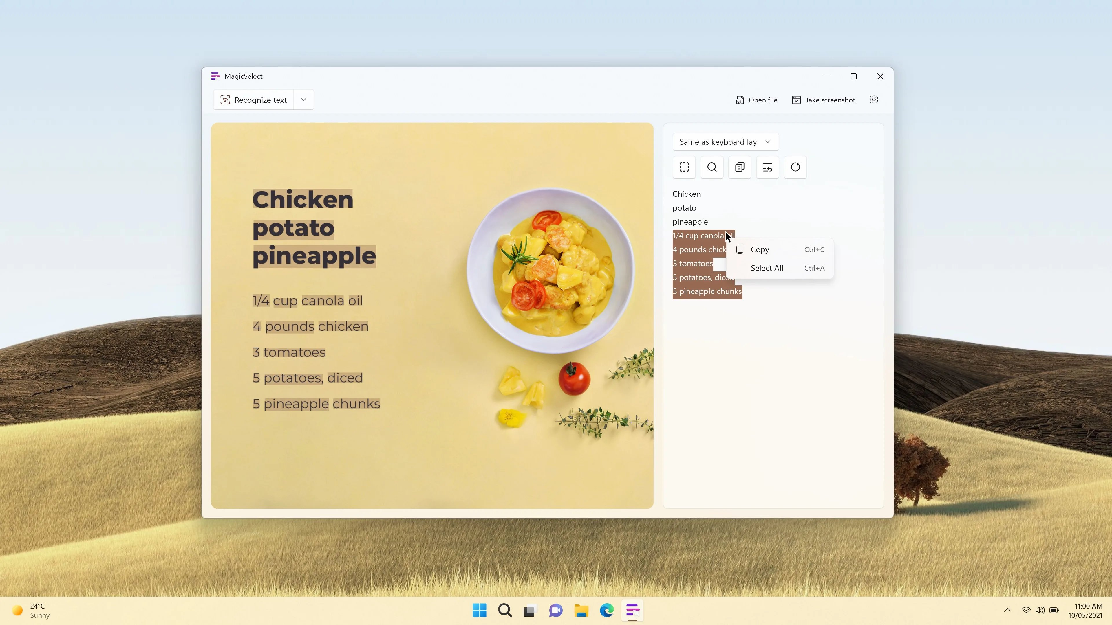 MagicSelect: Copy text from images screenshot 2