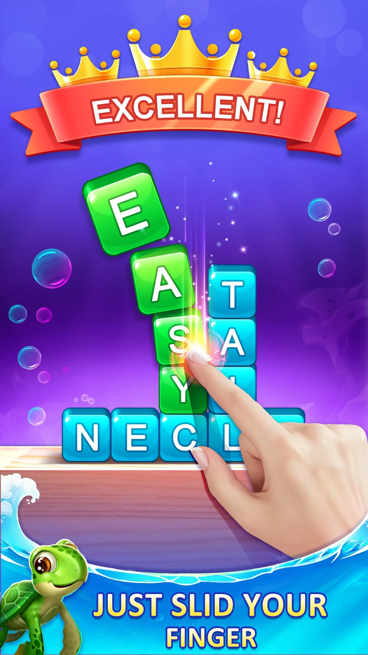 Words Game 2020: Ocean Stack Crush screenshot 1