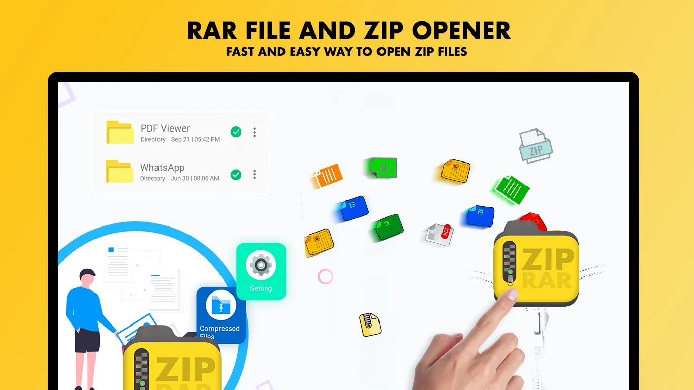 RAR File Extractor - Zip Unzip & File Compressor screenshot 4