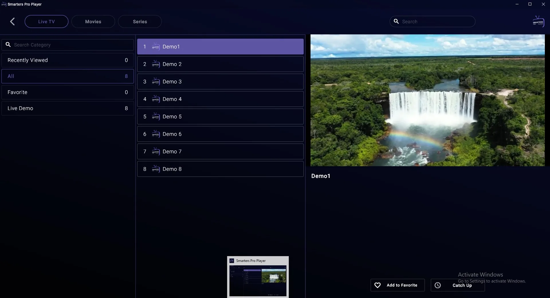 Smarters Pro Player screenshot 2