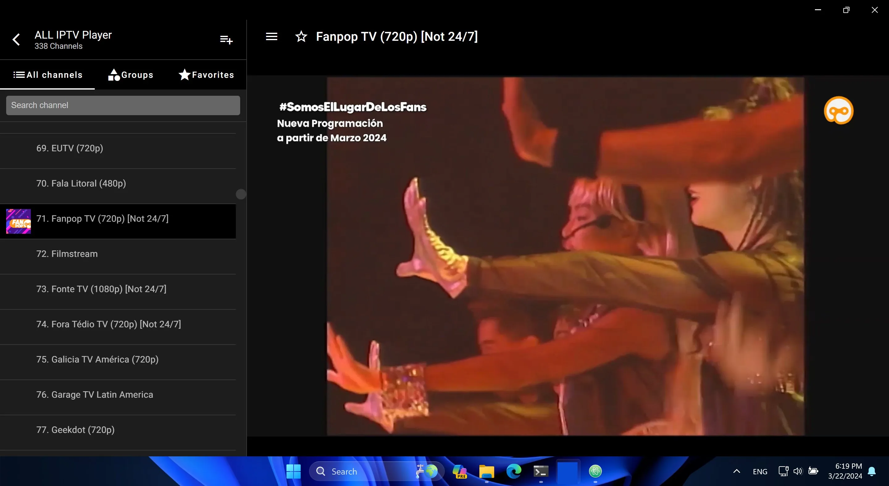 ALL IPTV Player screenshot 2