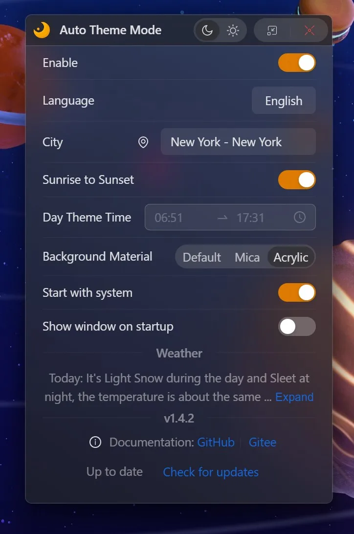 Auto Theme Mode screenshot 1