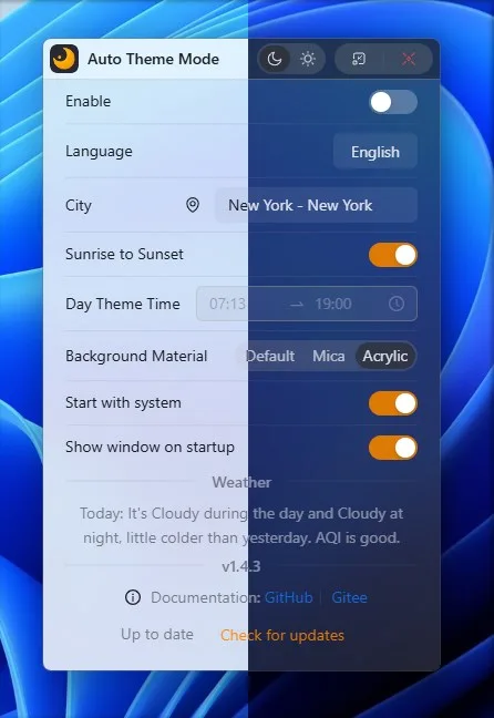 Auto Theme Mode screenshot 3