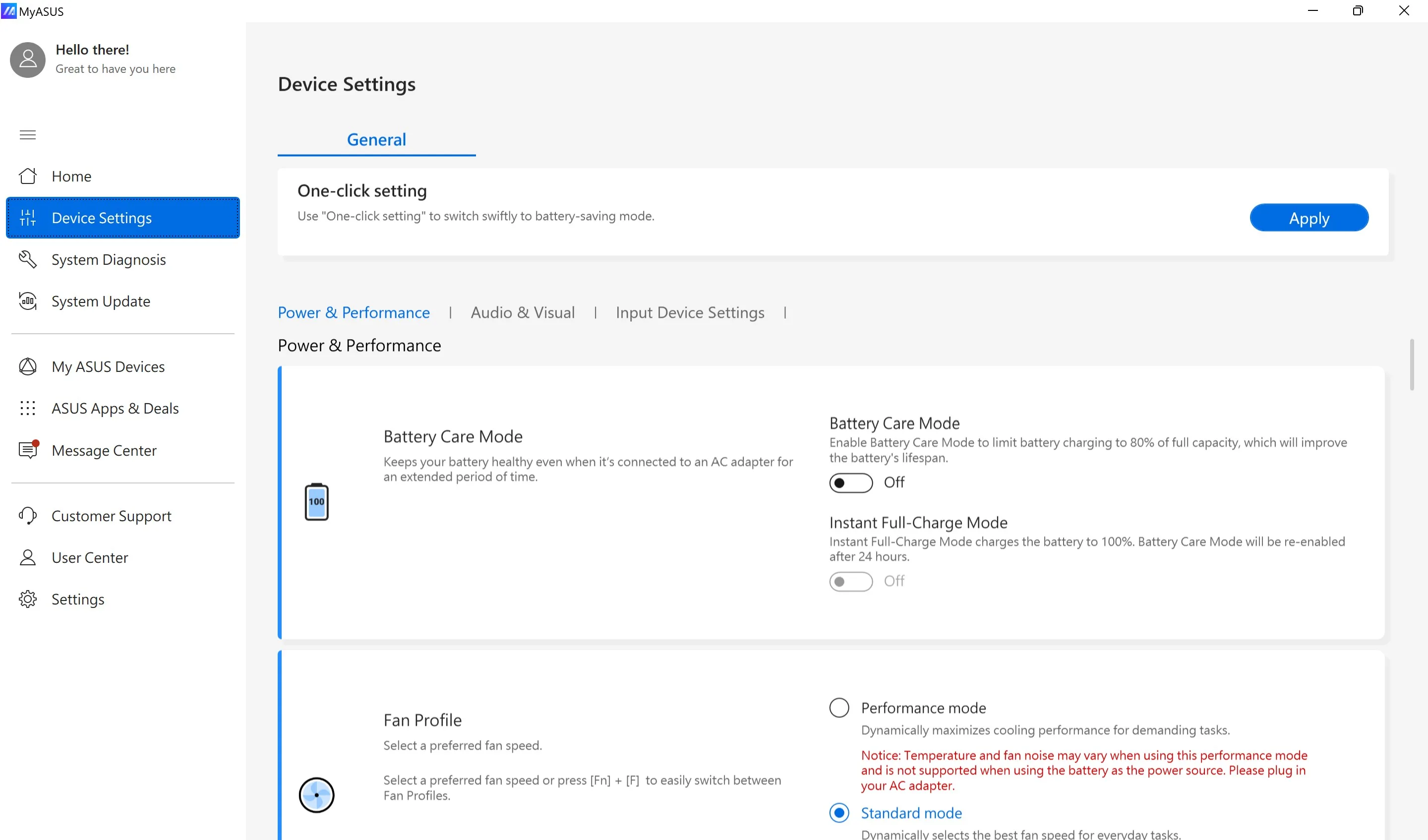 MyASUS screenshot 2