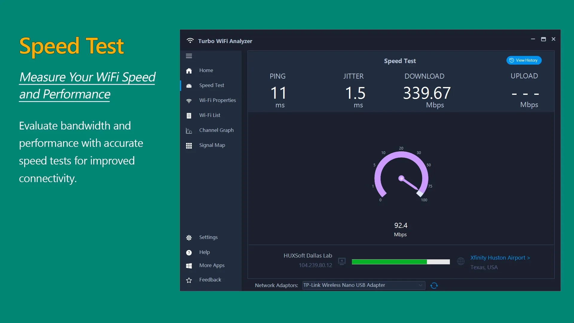 Turbo WiFi Analyzer - Speed Test, Analyze & Optimize Wi-Fi screenshot 4