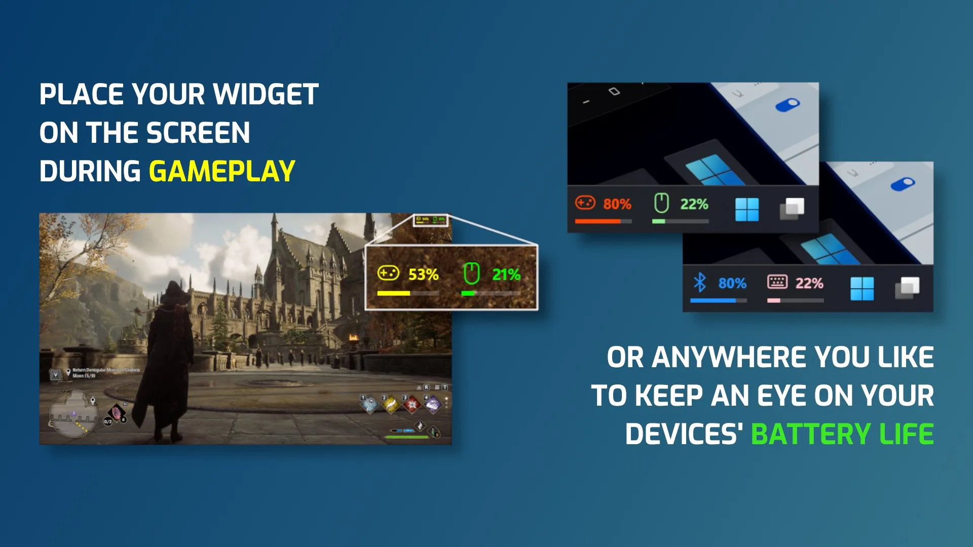 Bluetooth Controllers Battery for Game Bar screenshot 1