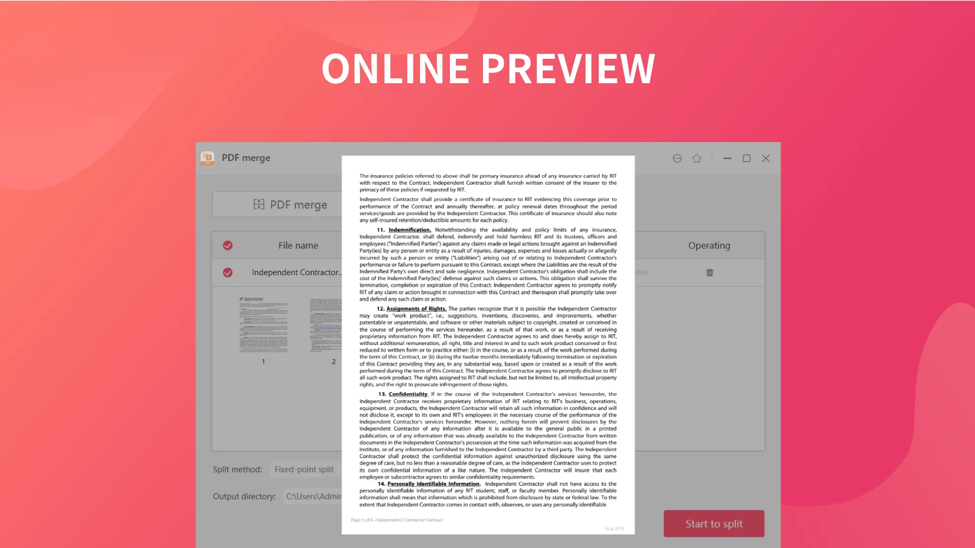 PDF Merge Tools screenshot 3