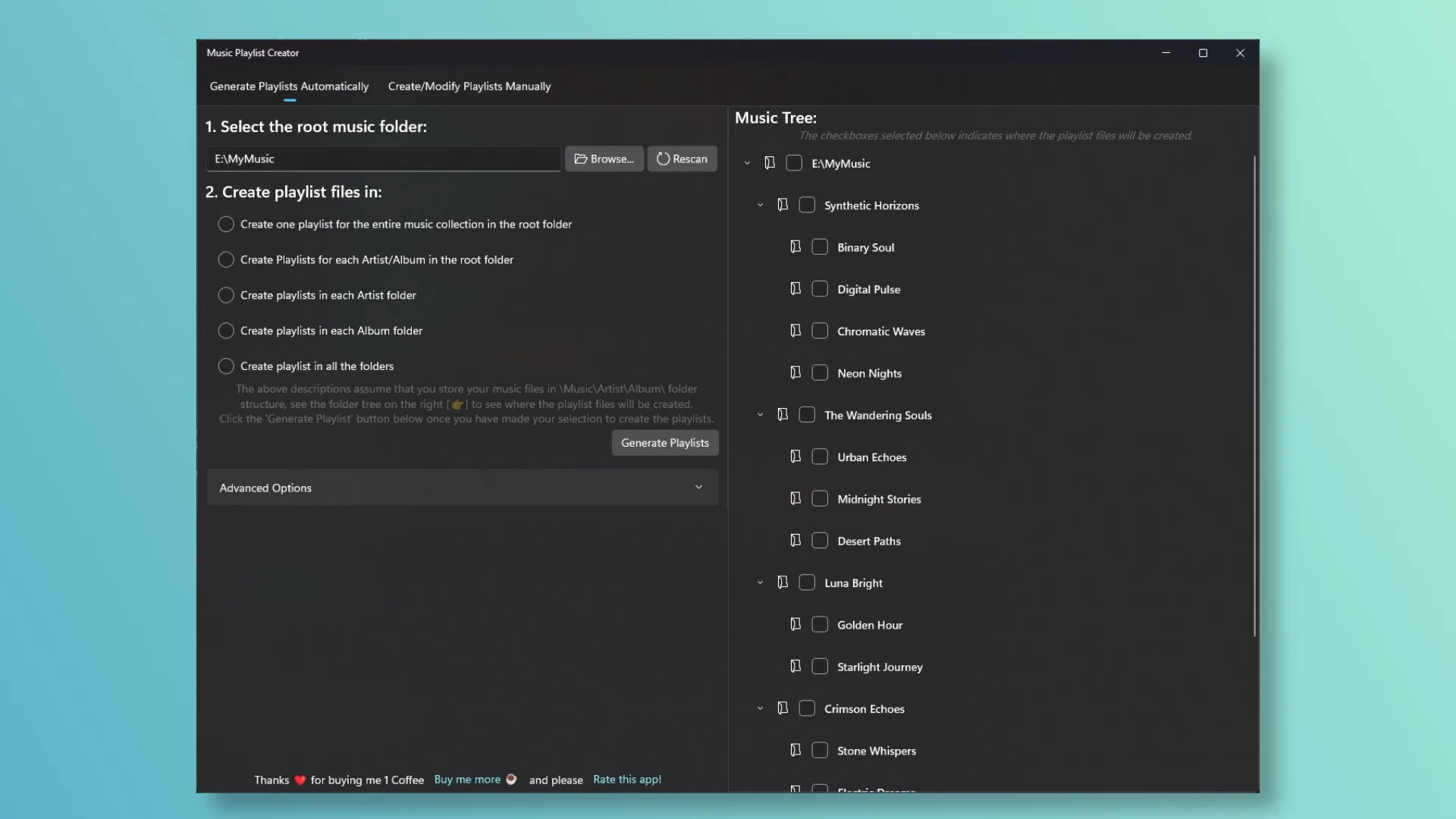 Music Playlist Creator screenshot 1