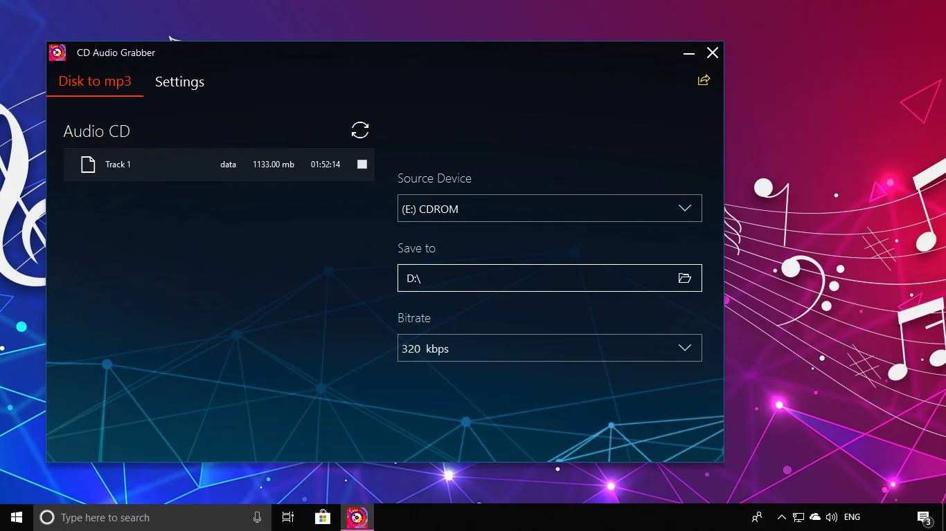 CD Audio Grabber screenshot 1