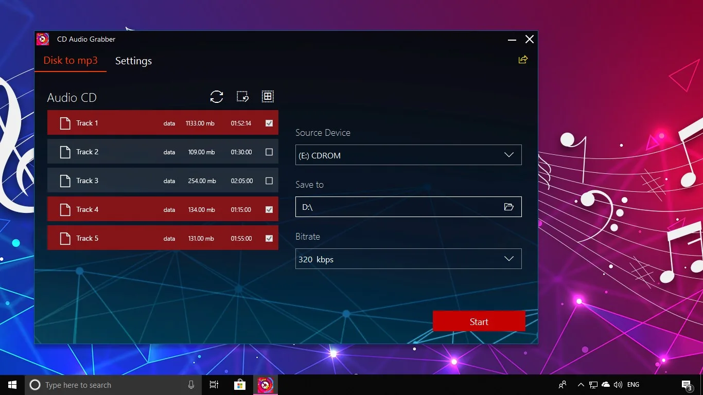 CD Audio Grabber screenshot 2