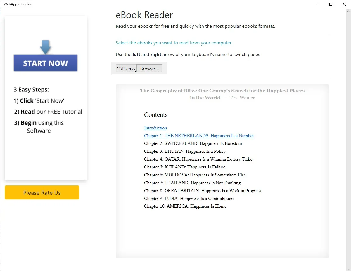 Free Ebook Reader screenshot 1