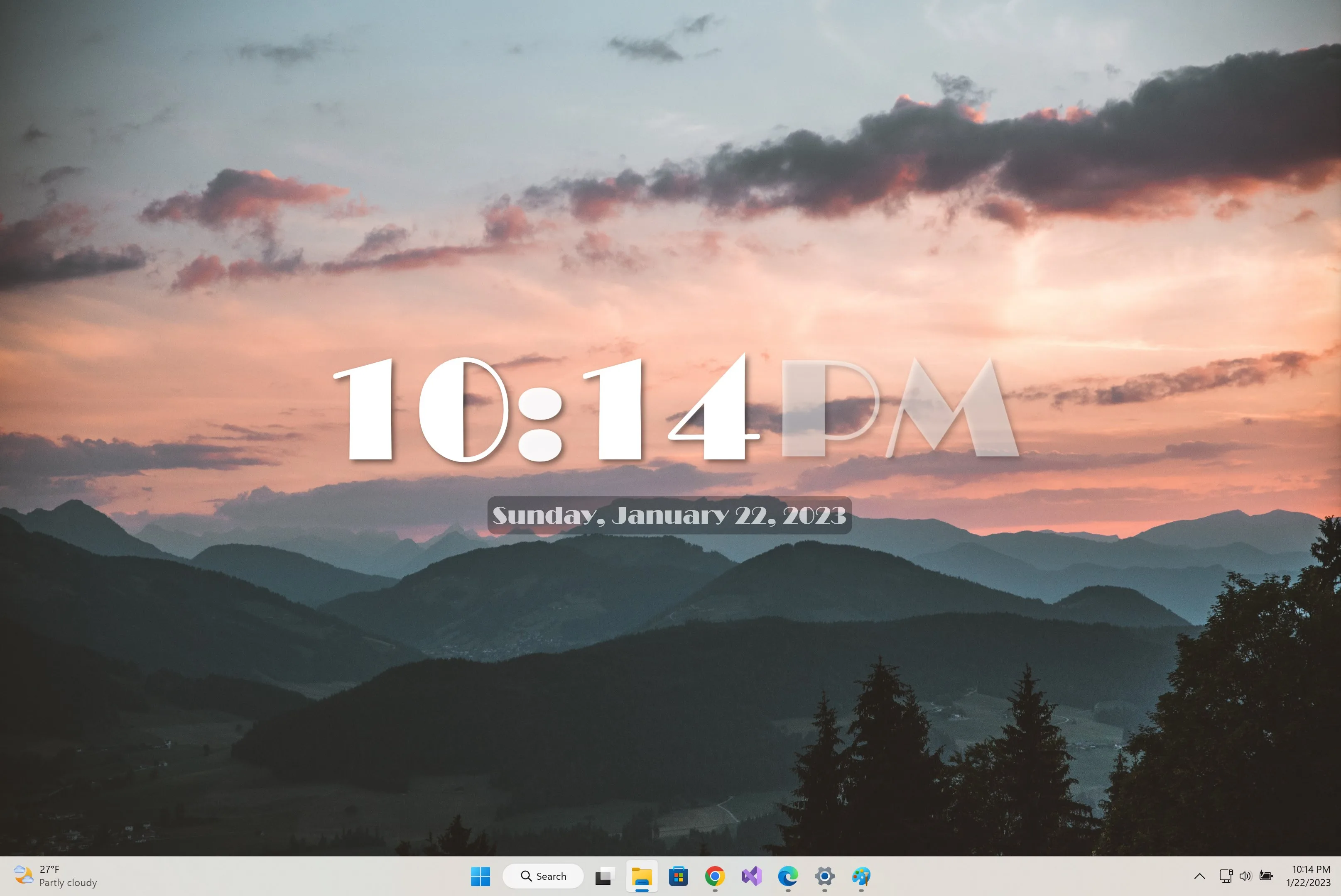 Desk Clock Desktop Widget screenshot 1