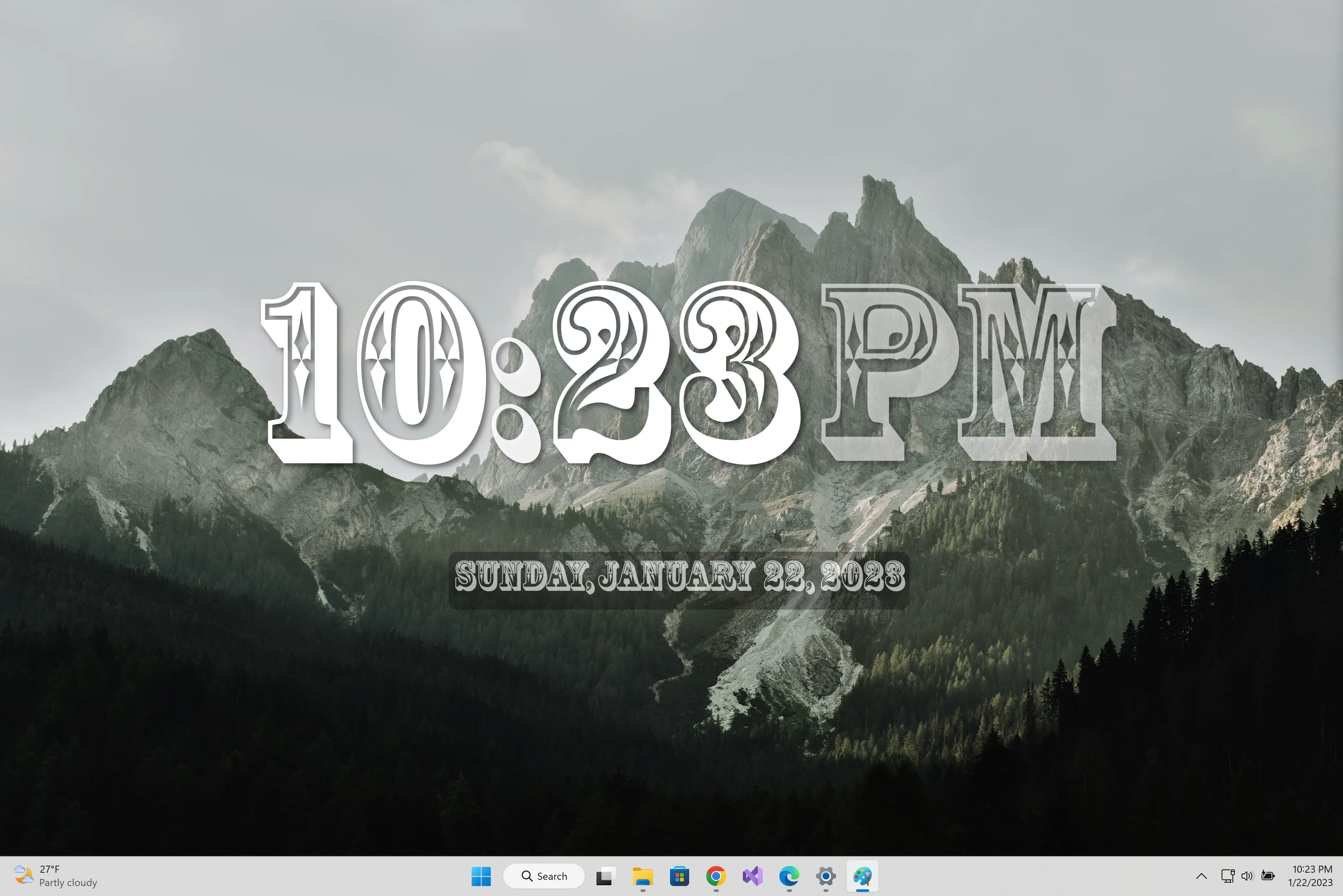 Desk Clock Desktop Widget screenshot 3