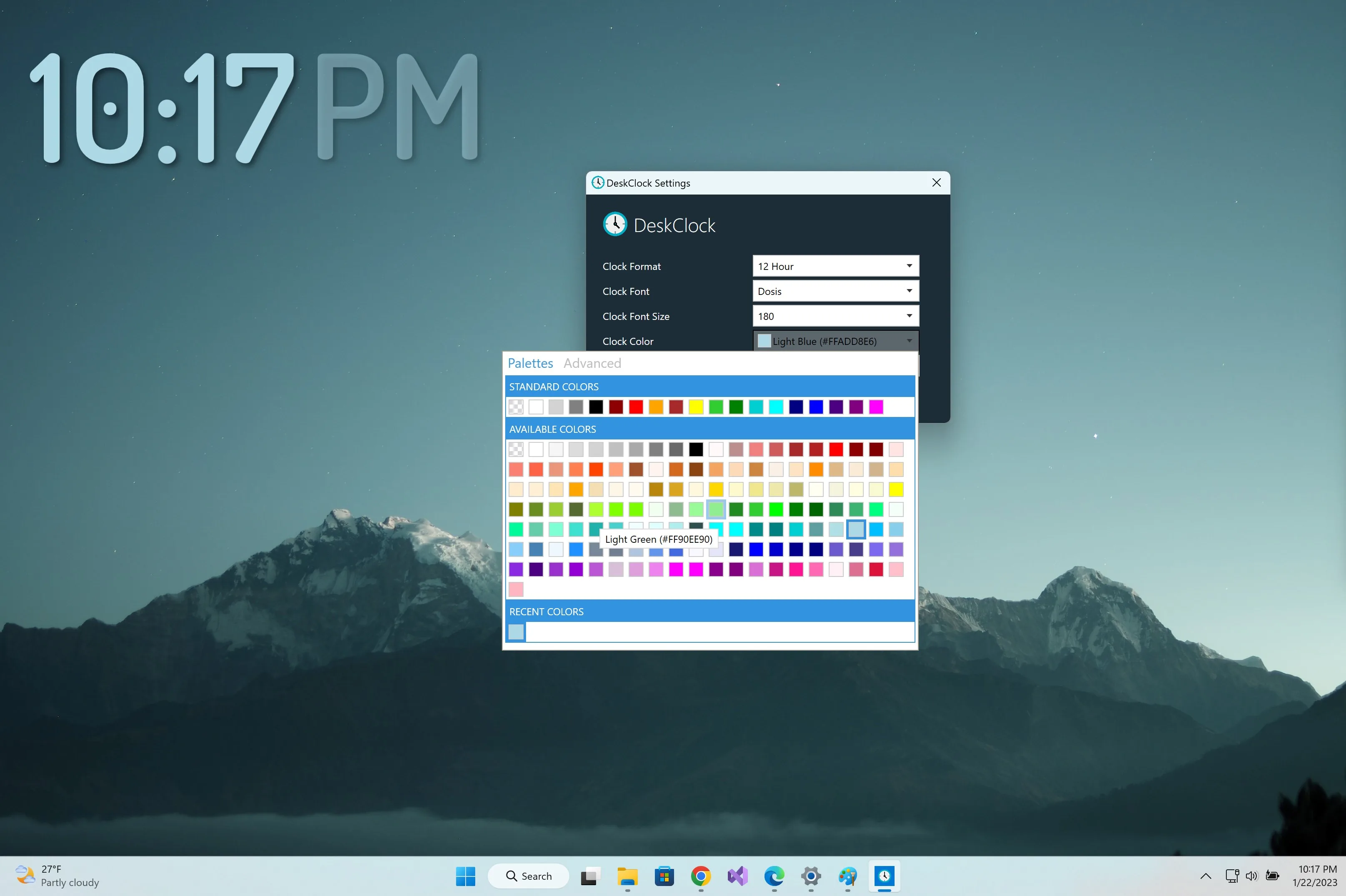 Desk Clock Desktop Widget screenshot 4