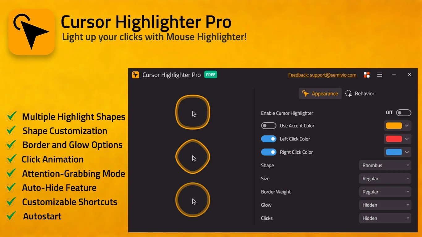 Cursor Highlighter Pro - Mouse Pointer Highlighter screenshot 1