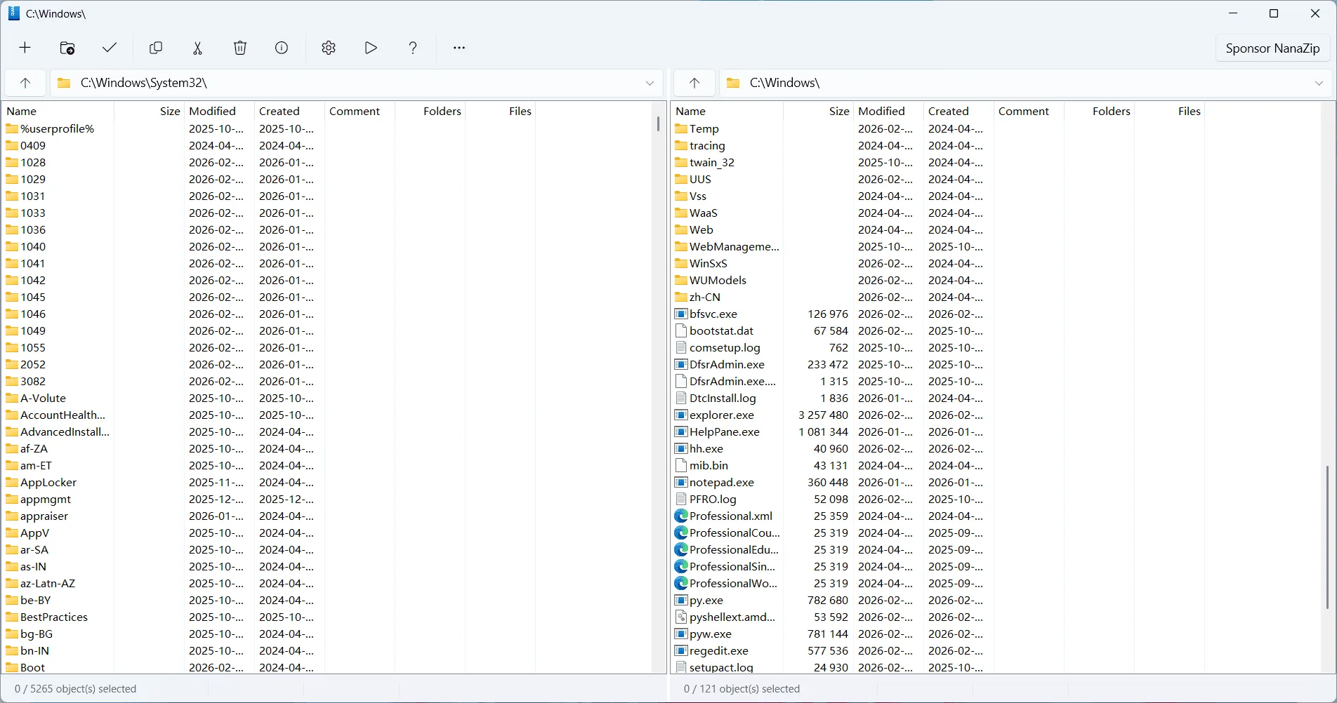 NanaZip screenshot 2
