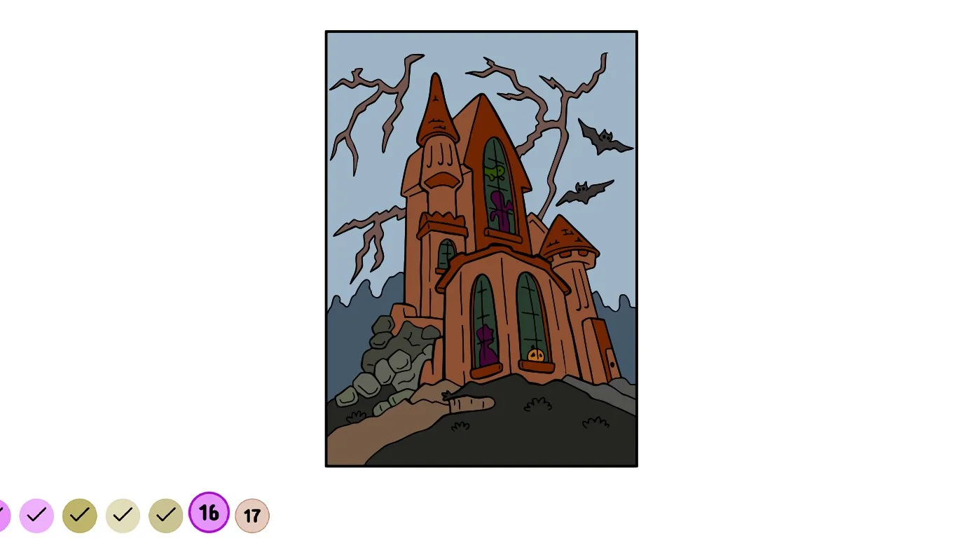 Halloween Color By Number - Horror Painting Festive Art screenshot 1