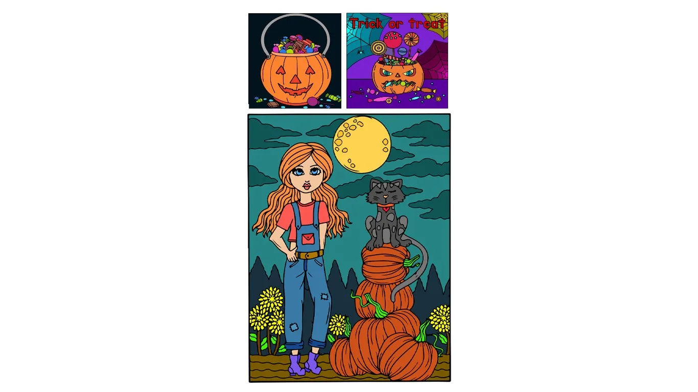 Halloween Color By Number - Horror Painting Festive Art screenshot 4