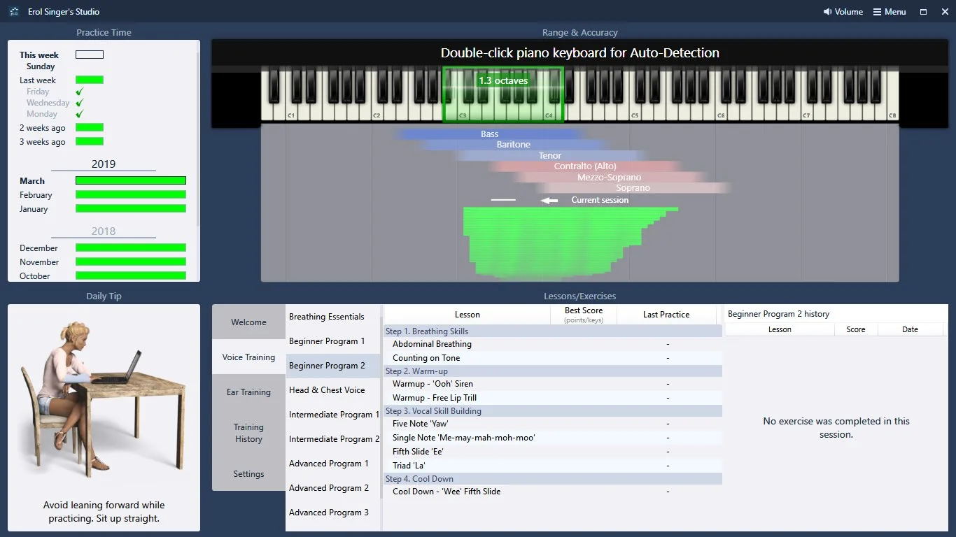 Erol Singer's Studio - Learn to Sing / Voice Lessons screenshot 1