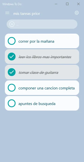 ToDo for Windows screenshot 1