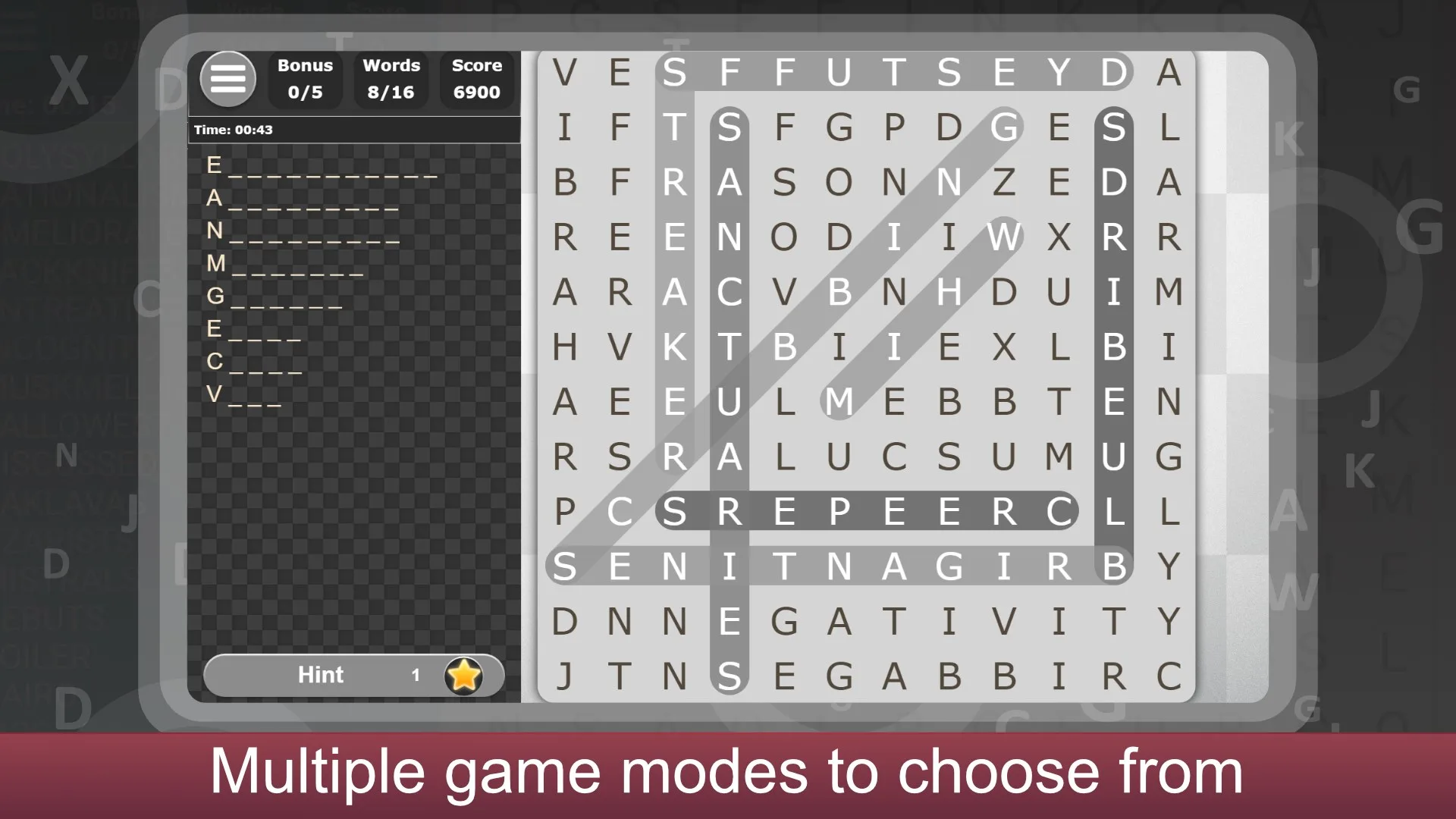 Amazing Word Search screenshot 1