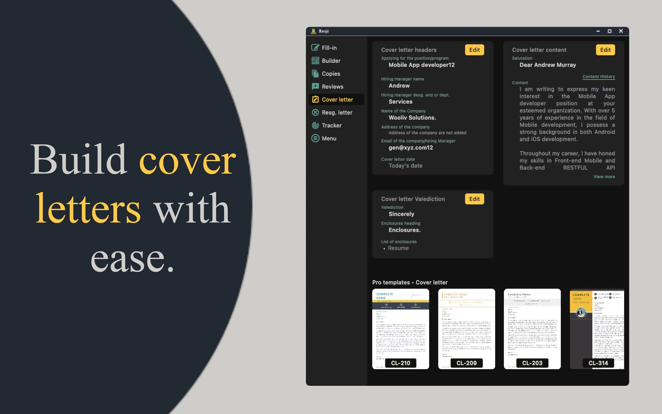Resume Builder, CV Maker - Resji screenshot 3