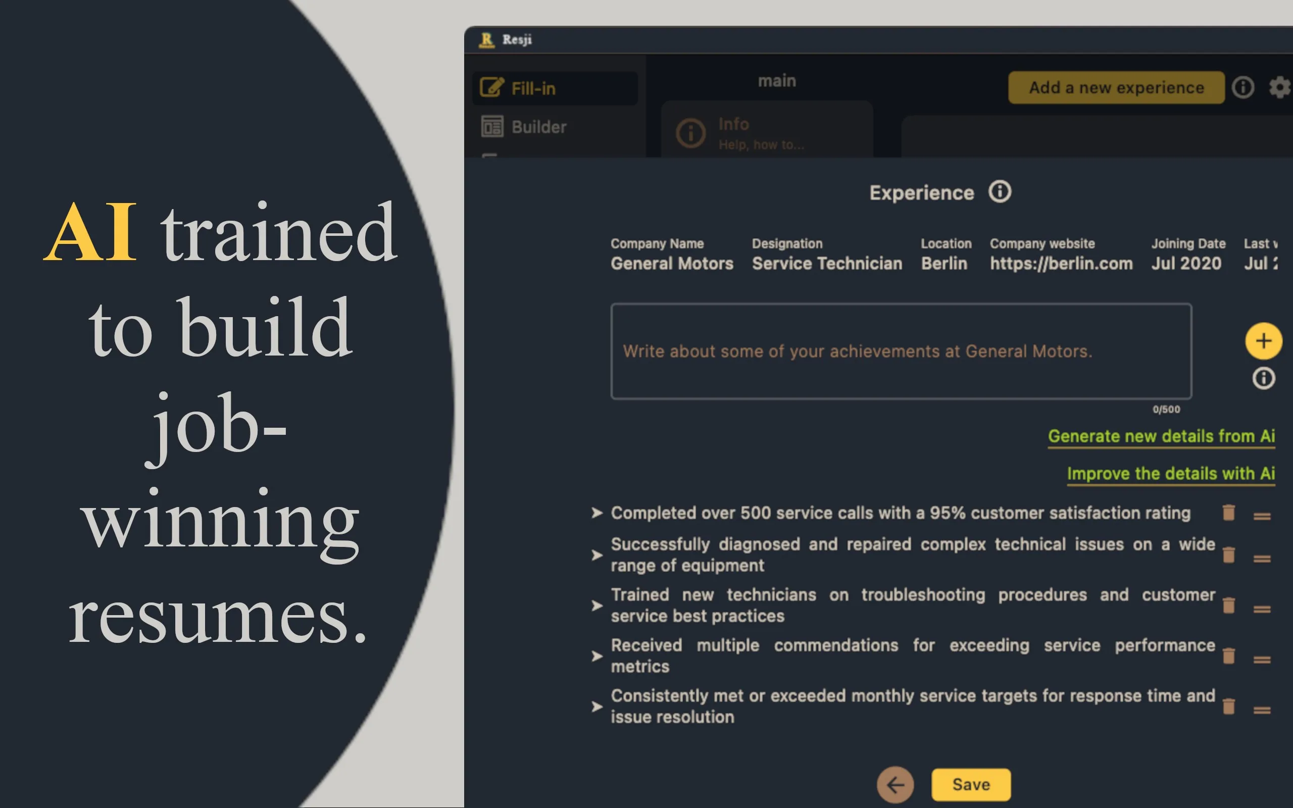 Resume Builder, CV Maker - Resji screenshot 4