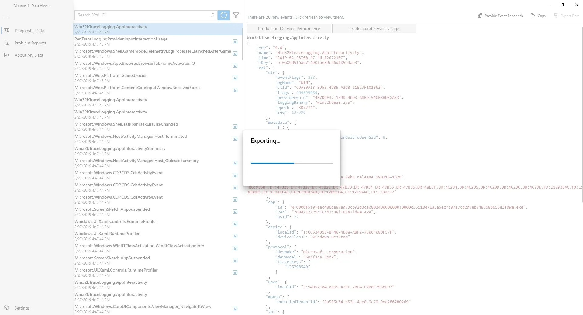 Diagnostic Data Viewer screenshot 4