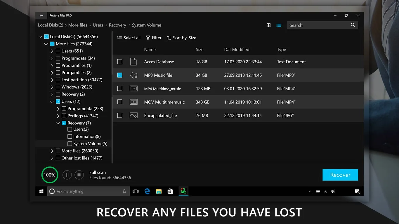 Restore Files PRO screenshot 2