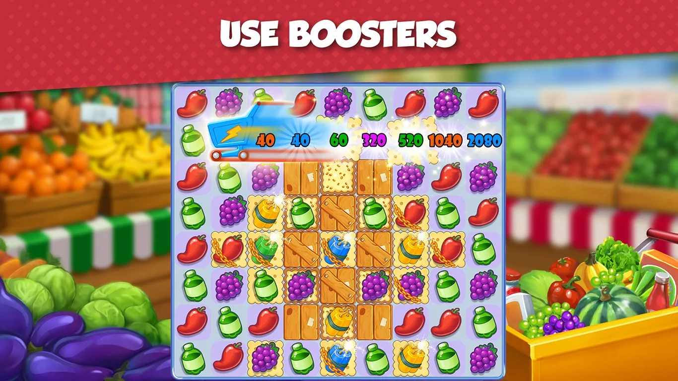 Supermarket Mania - Match 3: Shopping Adventure Frenzy screenshot 2