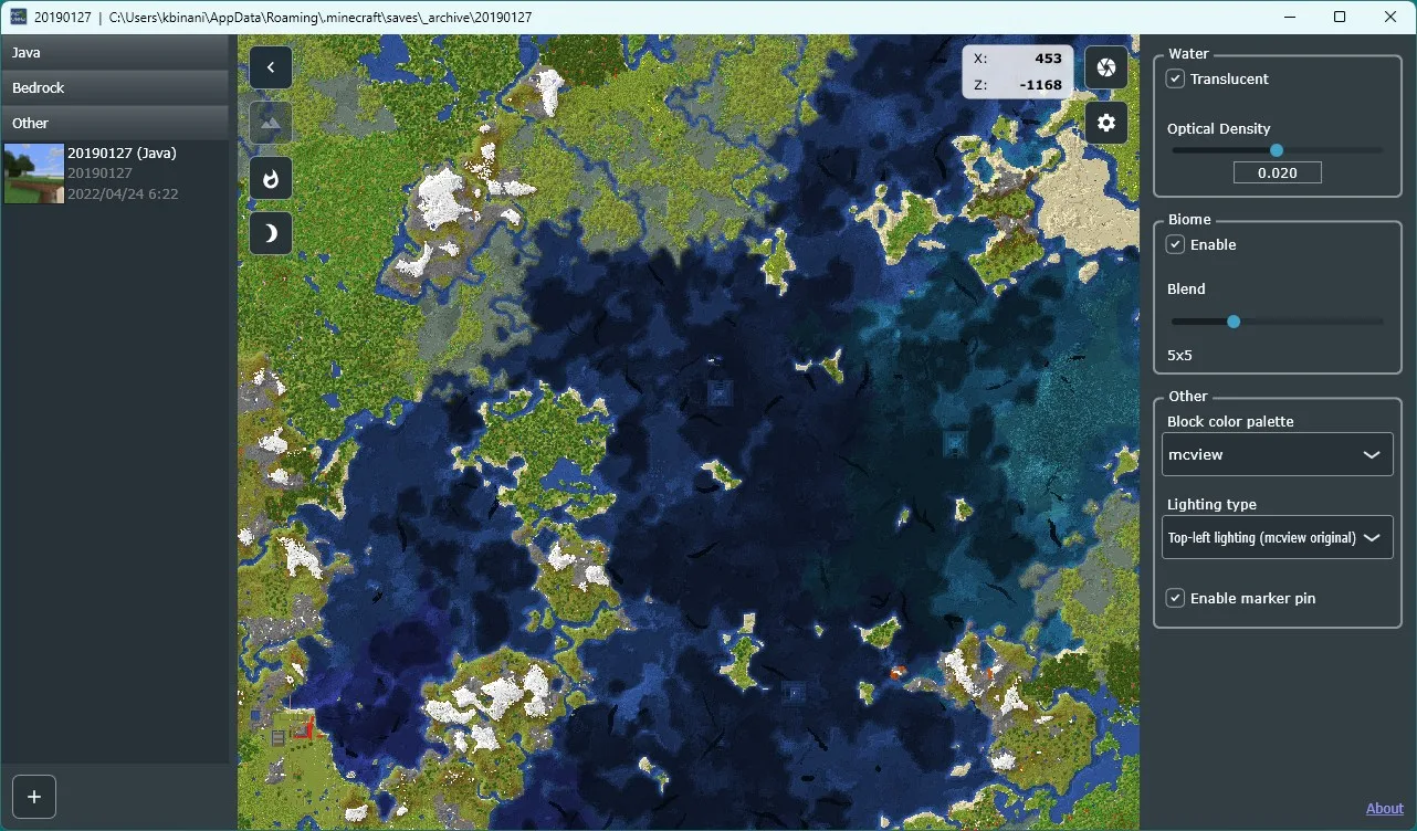 mcview screenshot 1