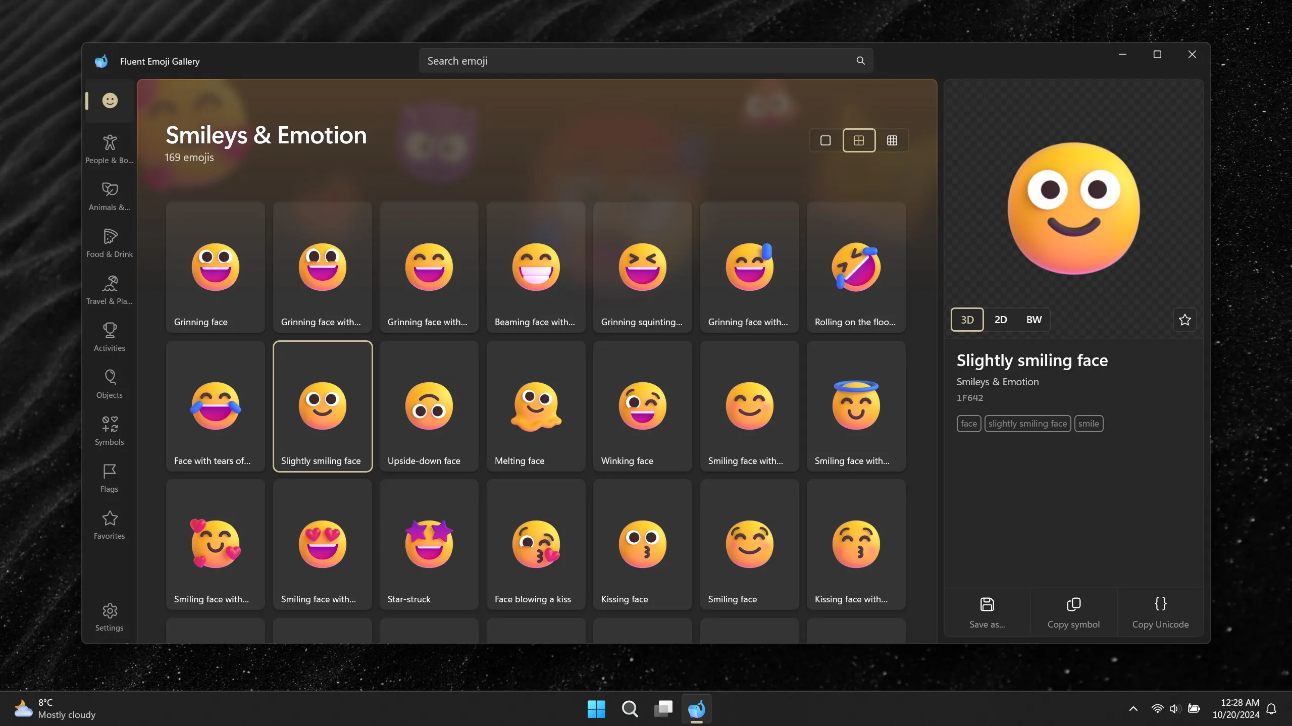 Fluent Emoji Gallery screenshot 1